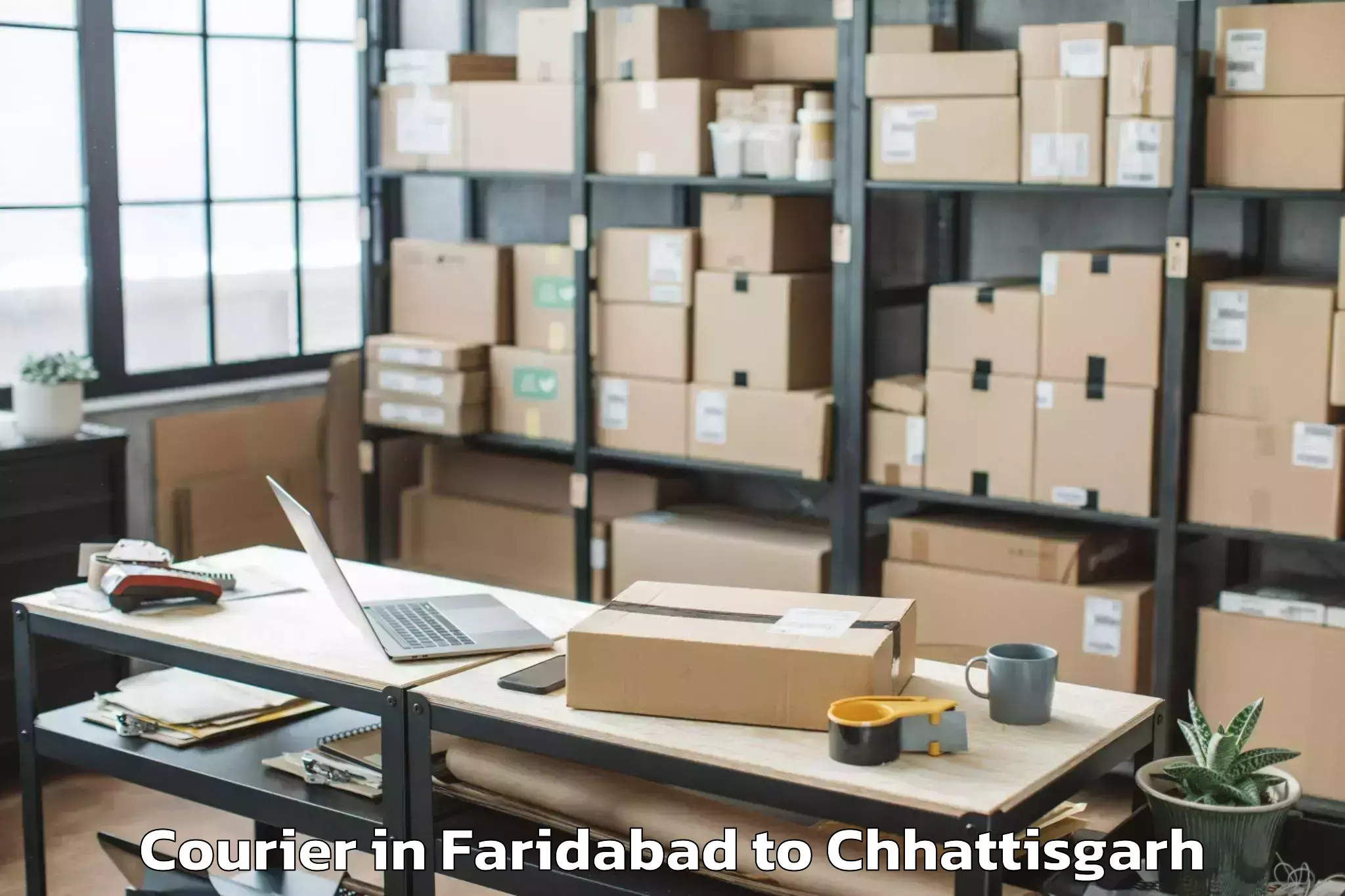 Top Faridabad to Bhopalpattnam Courier Available